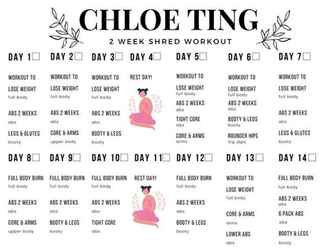 chloe ting 2 week shred 2020|Chloe Ting shred schedule.